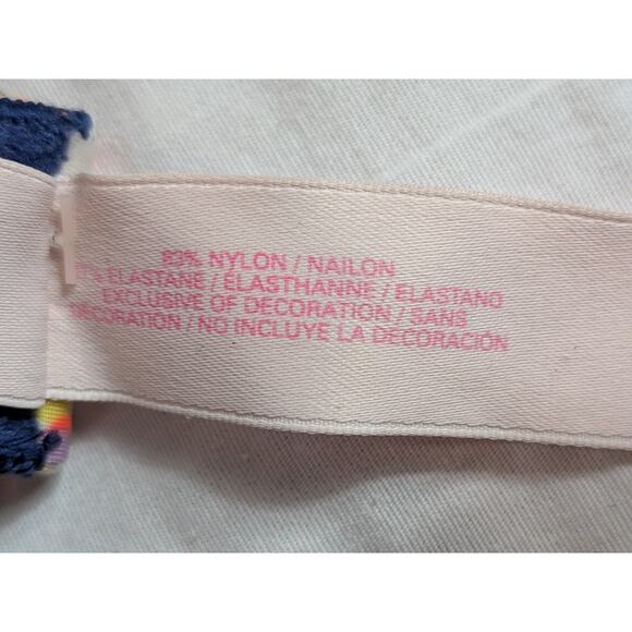 Victoria's Secret Polka Dot Navy Push Up Bra Pigeonnant Padded Size 34DD - Picture 6 of 7